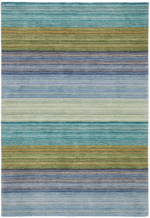 Wascana - Brushstroke Blue Area Rug - Blue