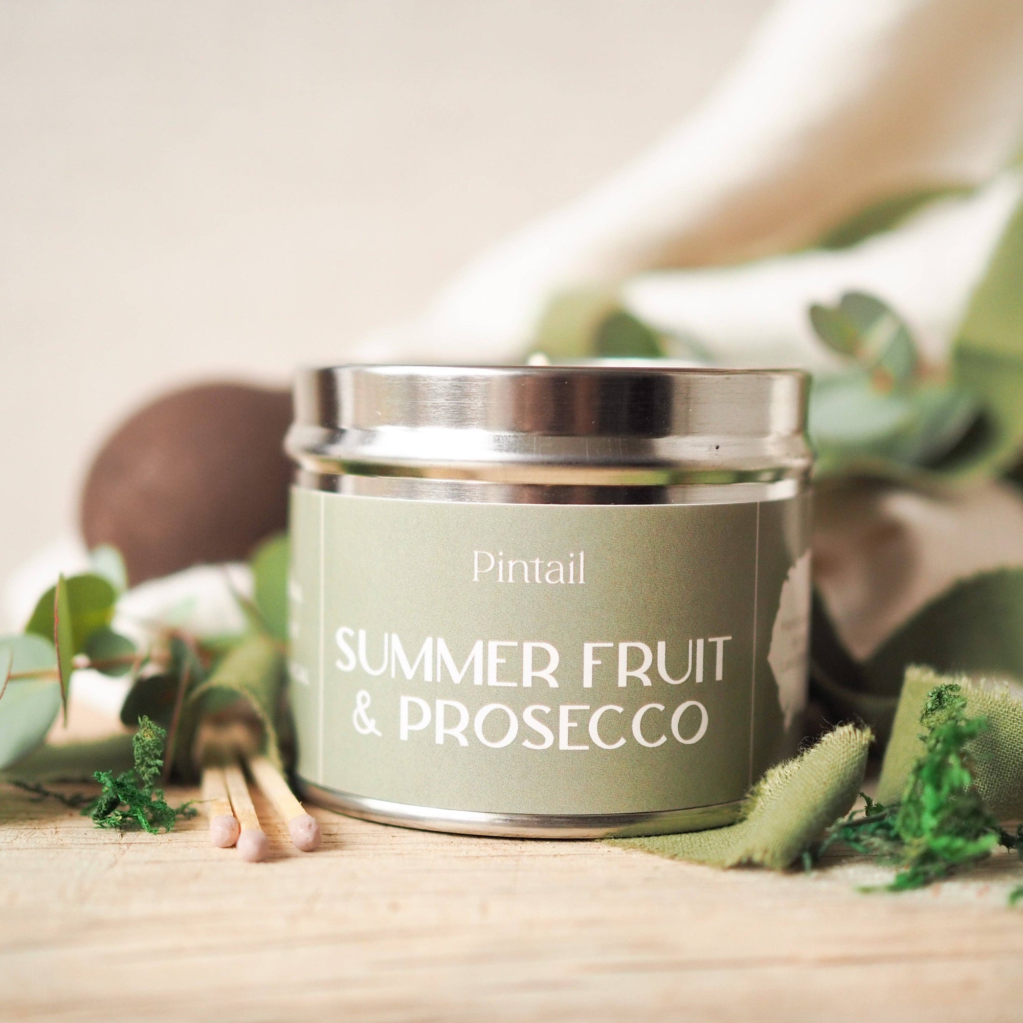 Summer Fruit and Prosecco Classic Tin Candles | Candle Tins
