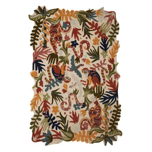 Jungle Animals Ivory Rug 2'3" x 3'9"