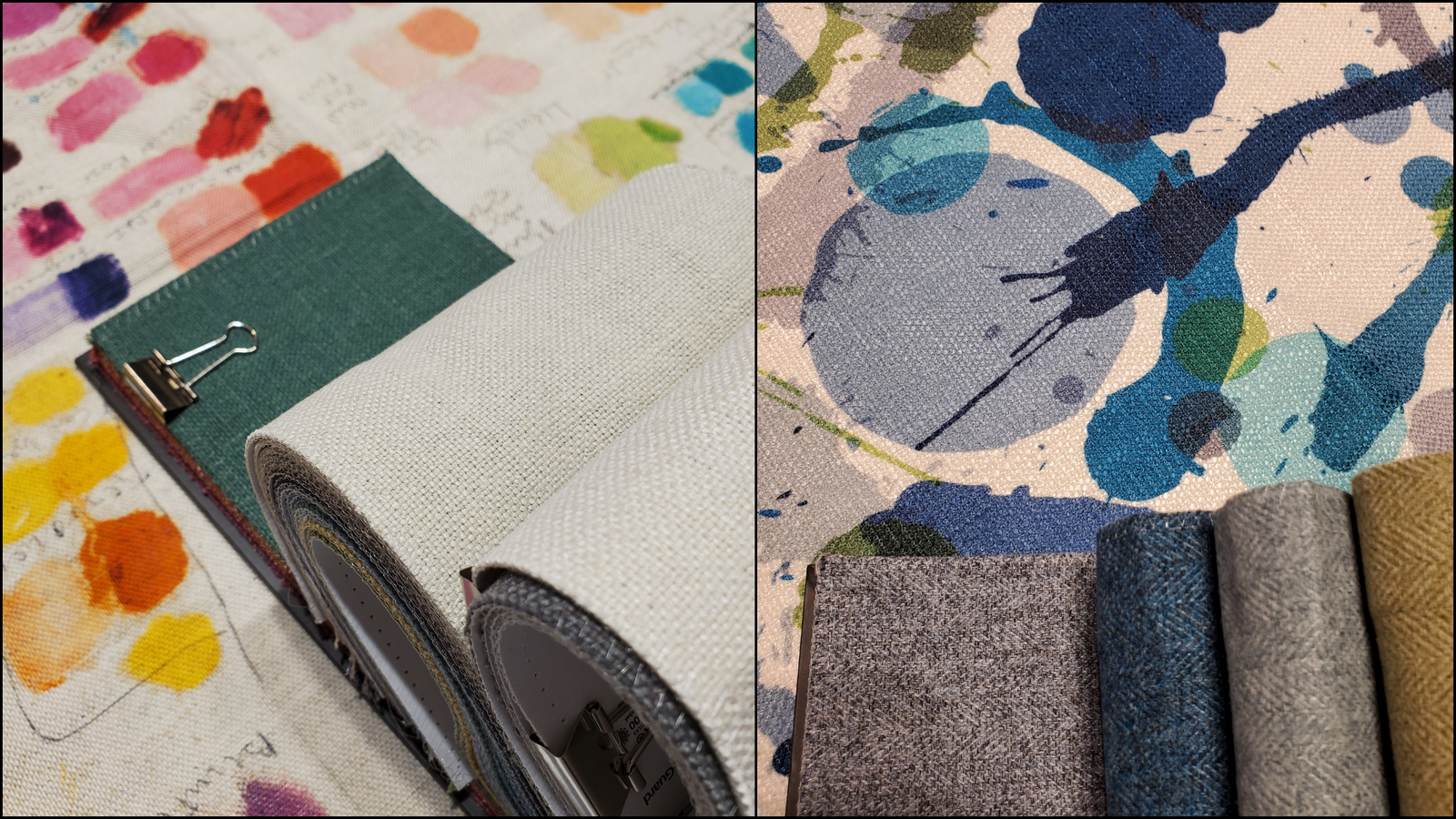 Fabric books and samples