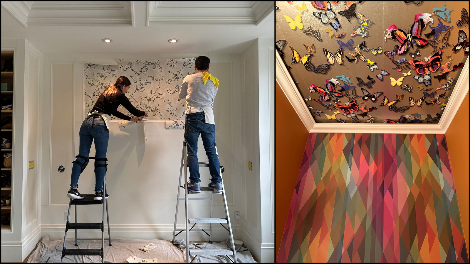 Wallpaper or paint interior design blog post by Kendall & Co.