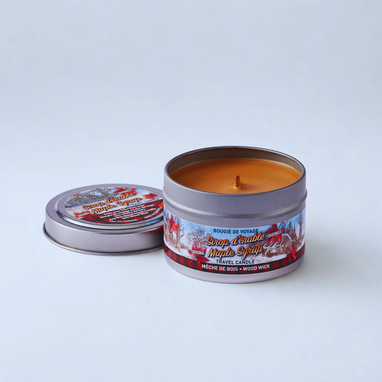 Maple Syrup Candle in Super Mini Travel Tin