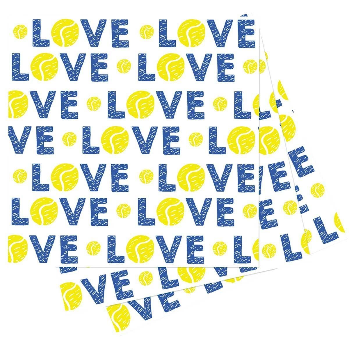 TENNIS LOVE Paper Napkins, Pack of 20