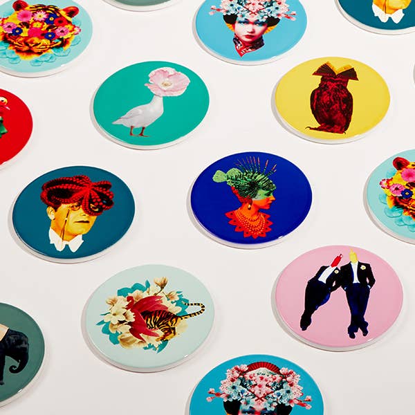 AraPluie Set of 4 Ceramic Coasters