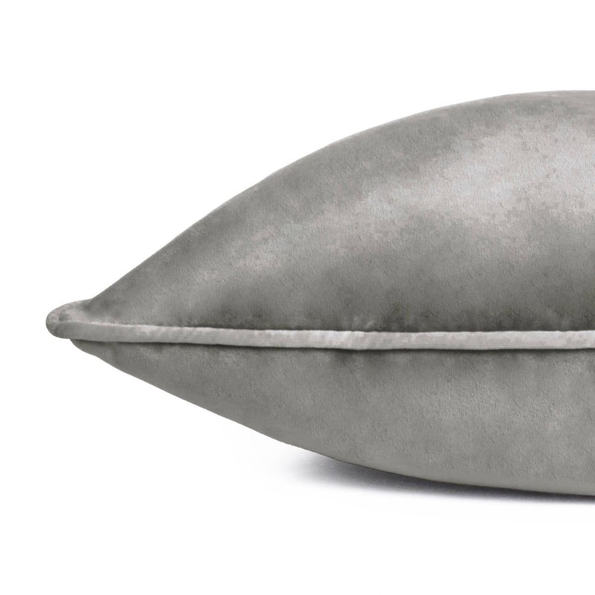 Meridian Velvet Cushion Charcoal/Dove