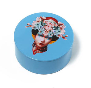 Round metal box Miss Fuji