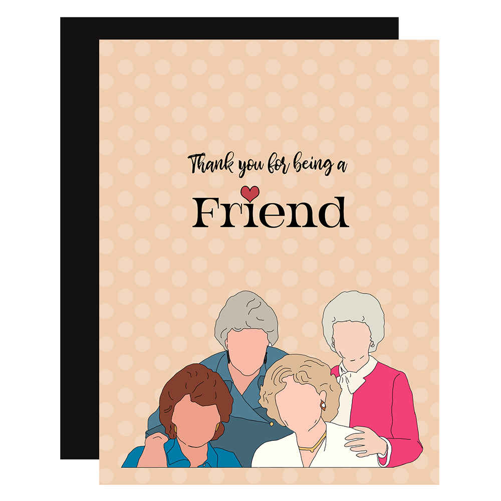 Thank You for being a Friend Pop Icon Card