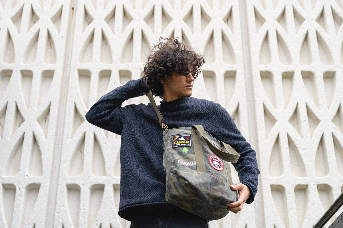 CANADA CAMOUFLAGE CANVAS TOTE BAG