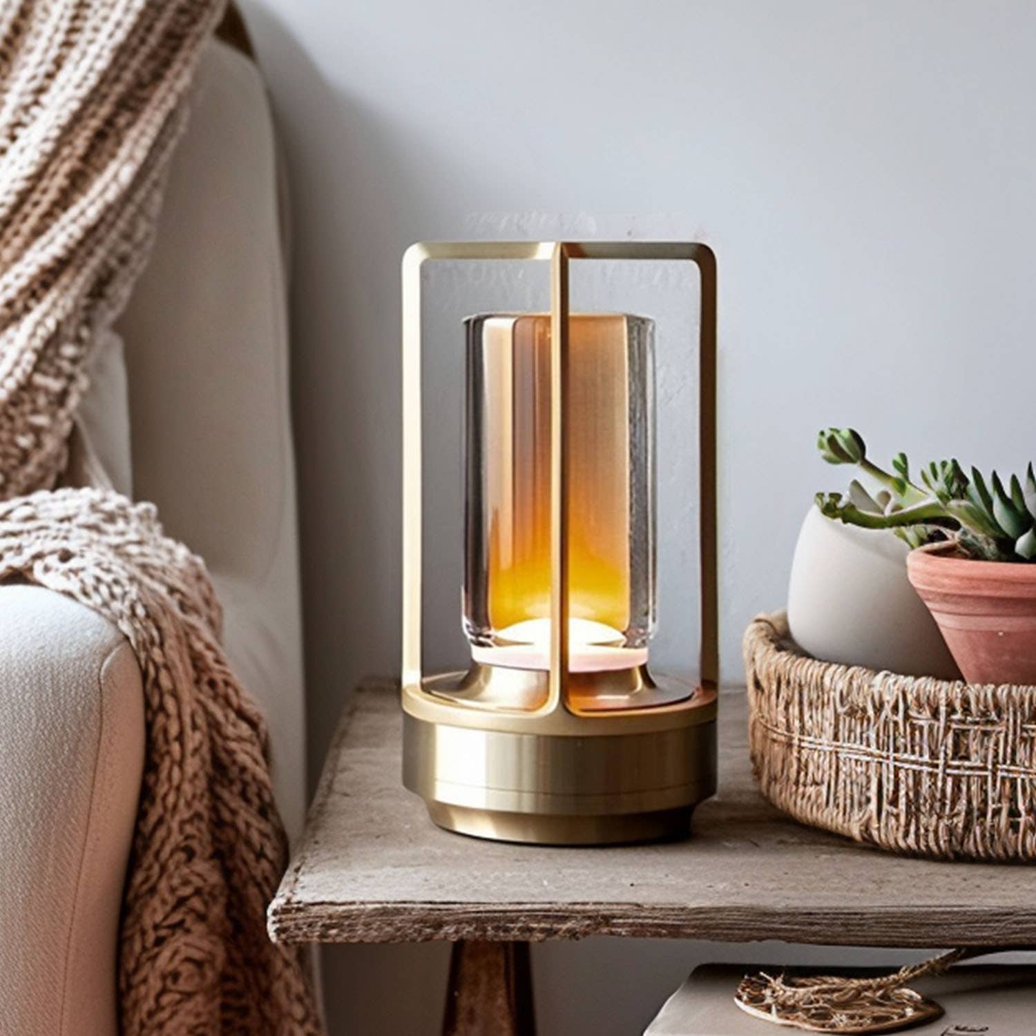 LED Lantern Cordless Table Lamp