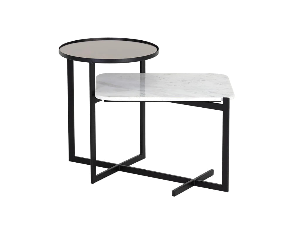 Tiered Marble Side Table