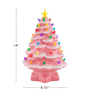 14" Nostalgic Tree- Pink