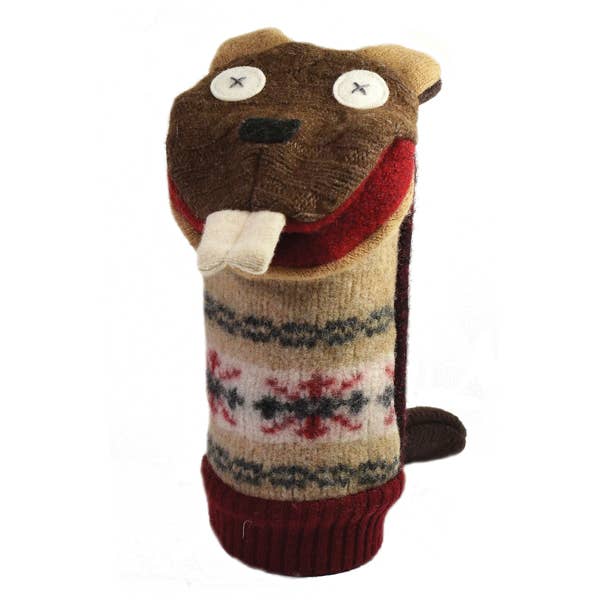 Beaver Puppet | Reclaimed Wool