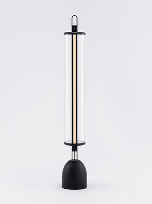 Modern Glass & Aluminum Floor Lamp