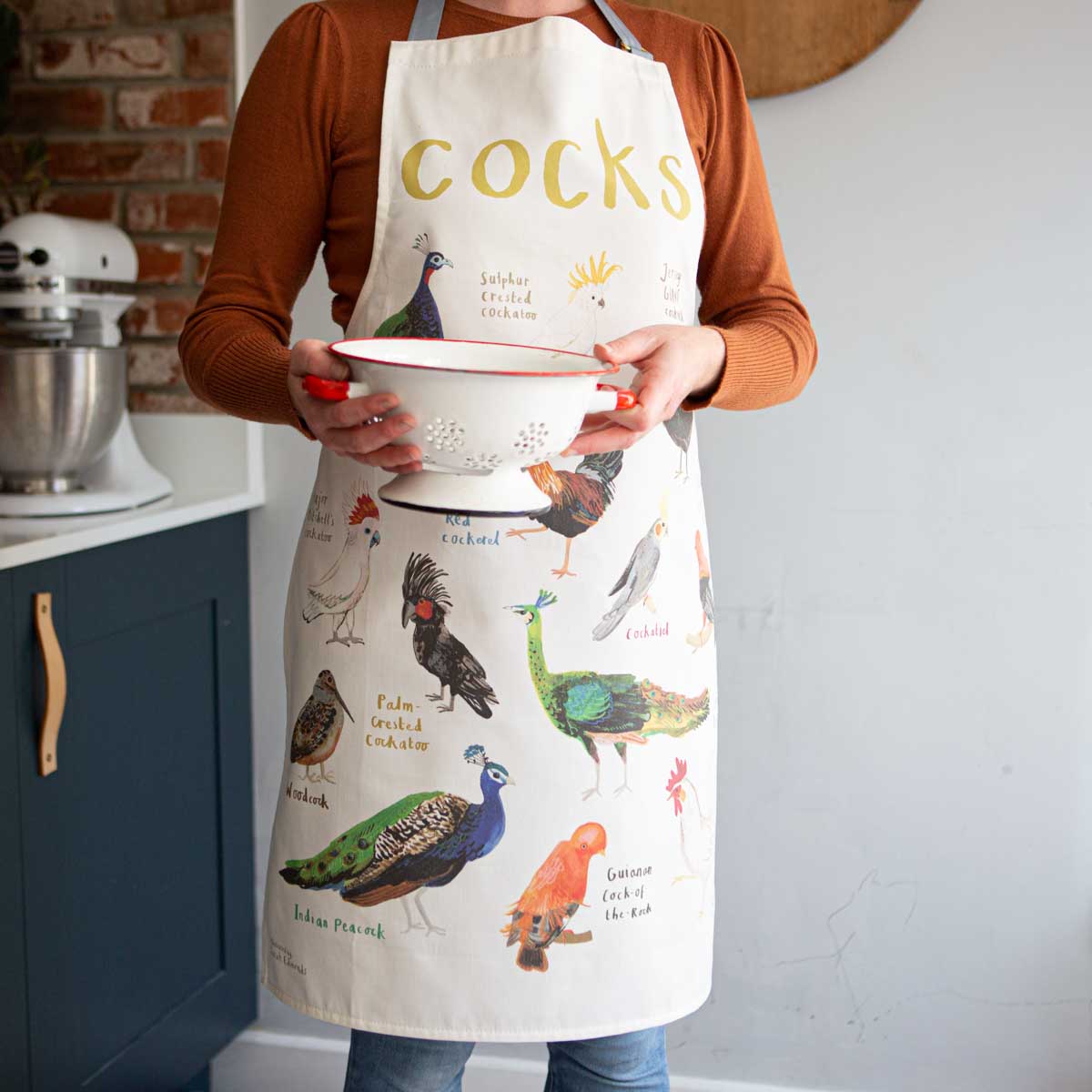 Cocks Bird Cotton Apron
