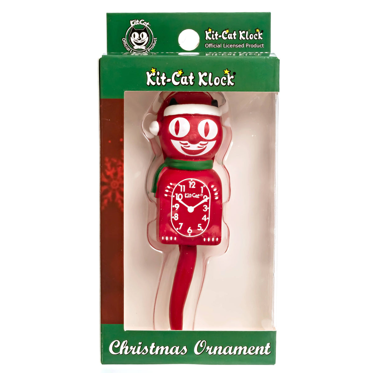 Kit-Cat Klock Christmas Ornament - Santa Hat