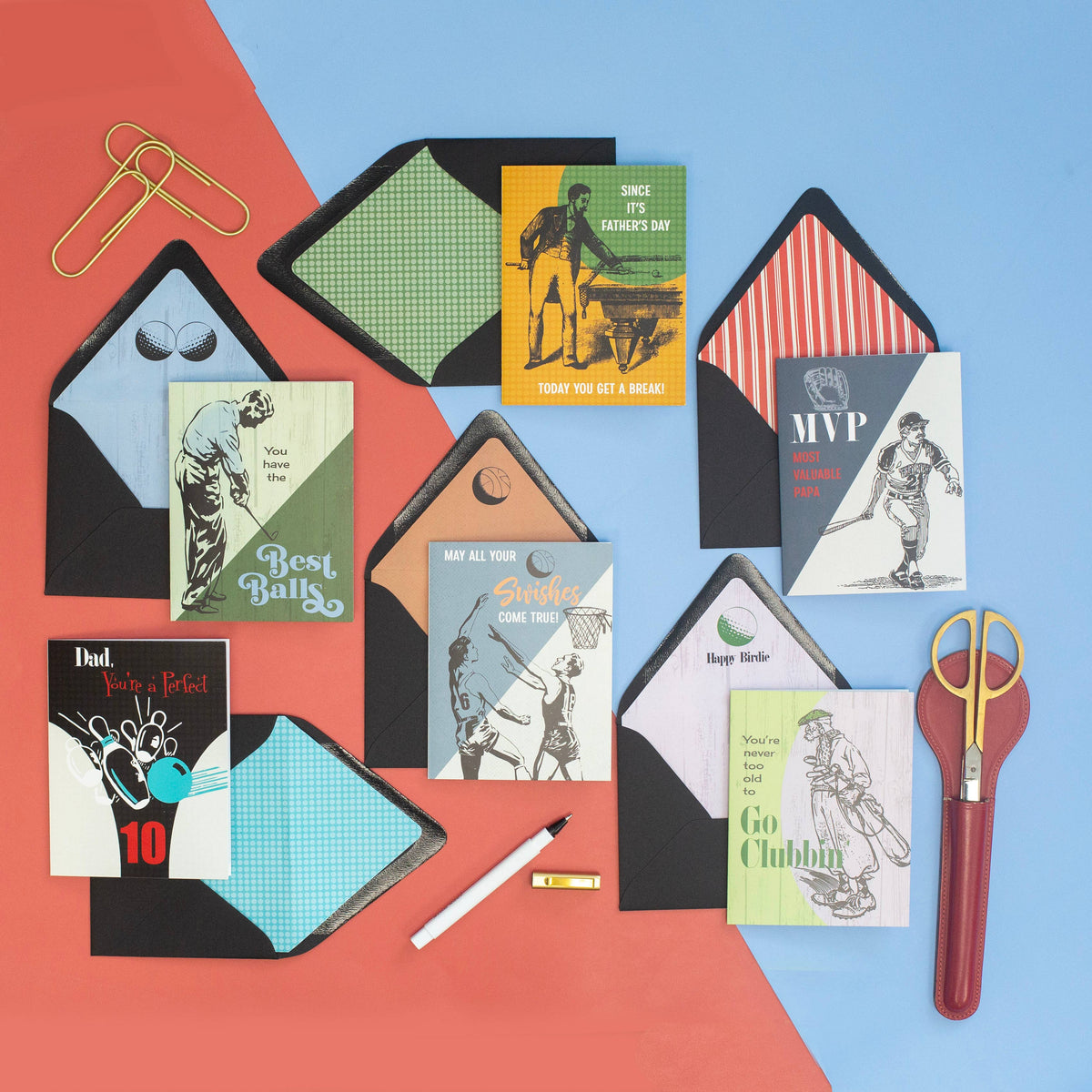 Funny Never Too Old To Go Clubbin Vintage Golf Birthday Card