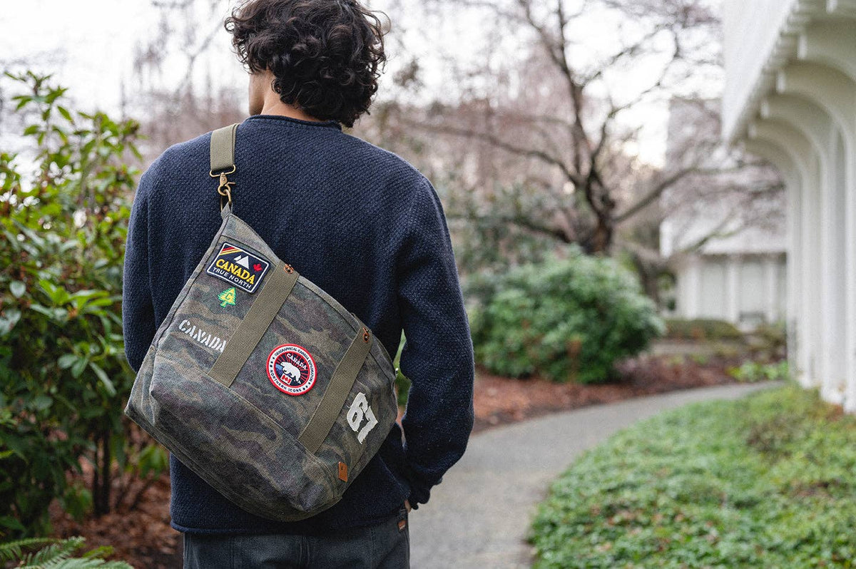 CANADA CAMOUFLAGE CANVAS TOTE BAG