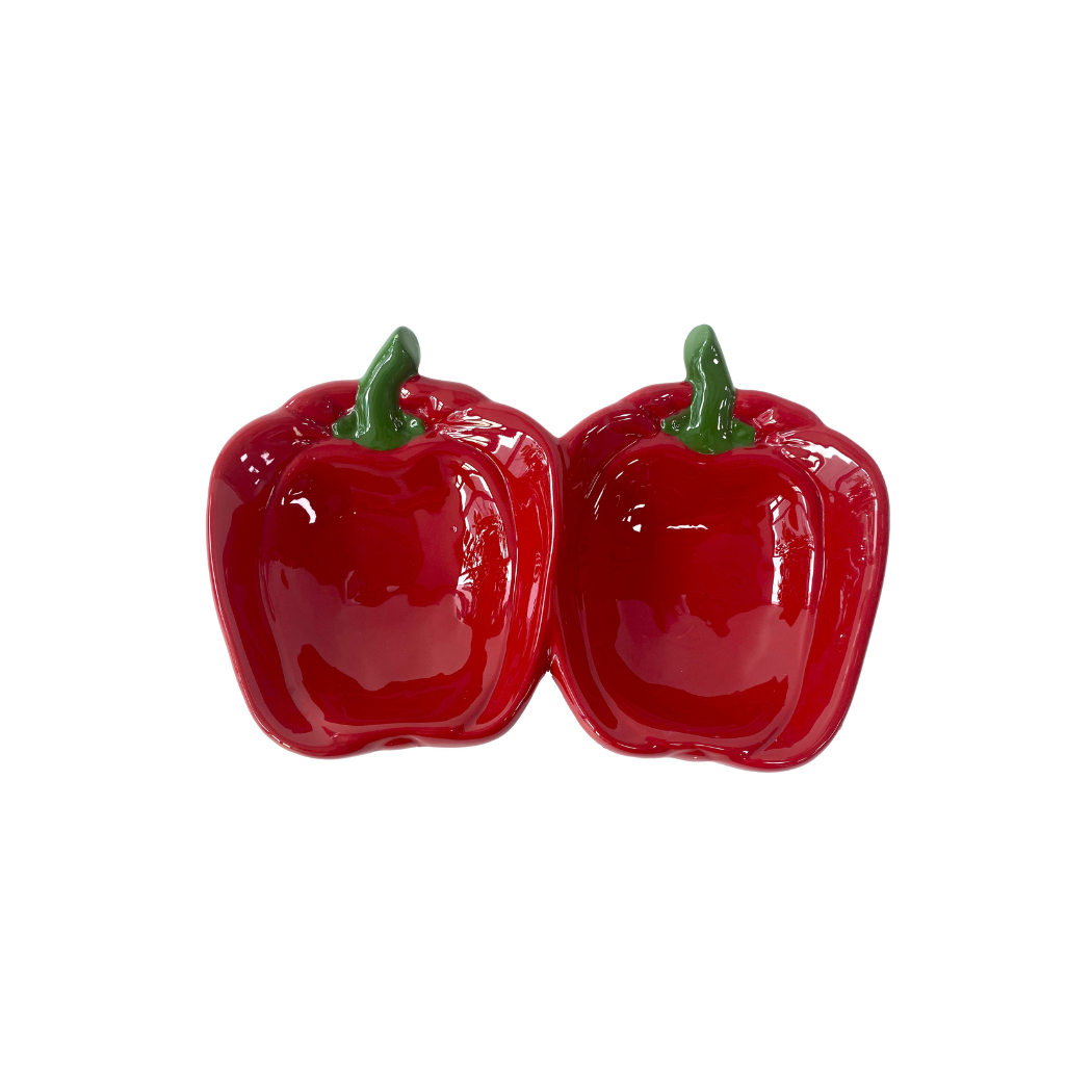 Tomato & Pepper Ceramic Serving Dish