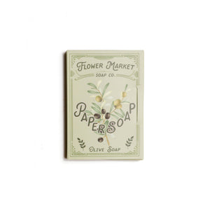 Olive Oil Travel paper Soap, 50 Sheets