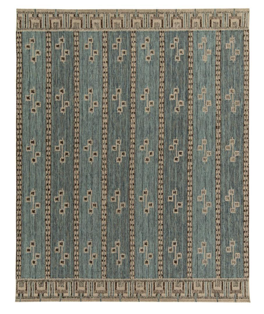 Blue Scandinavian Flatweave