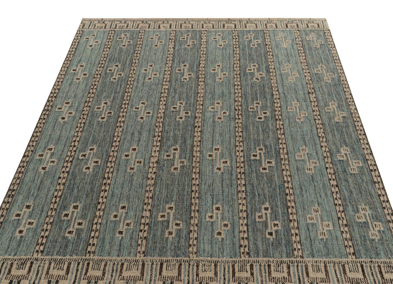 Blue Scandinavian Flatweave