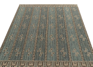 Blue Scandinavian Flatweave 5'x8'