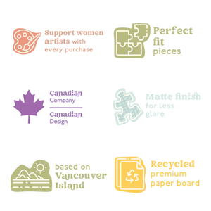 Jasper Flowers | 500-Piece Puzzle | Designed in Canada