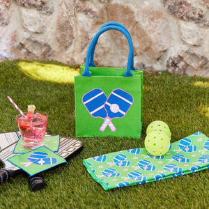 PICKLEBALL GREEN Itsy Bitsy Reusable Gift Bag Tote