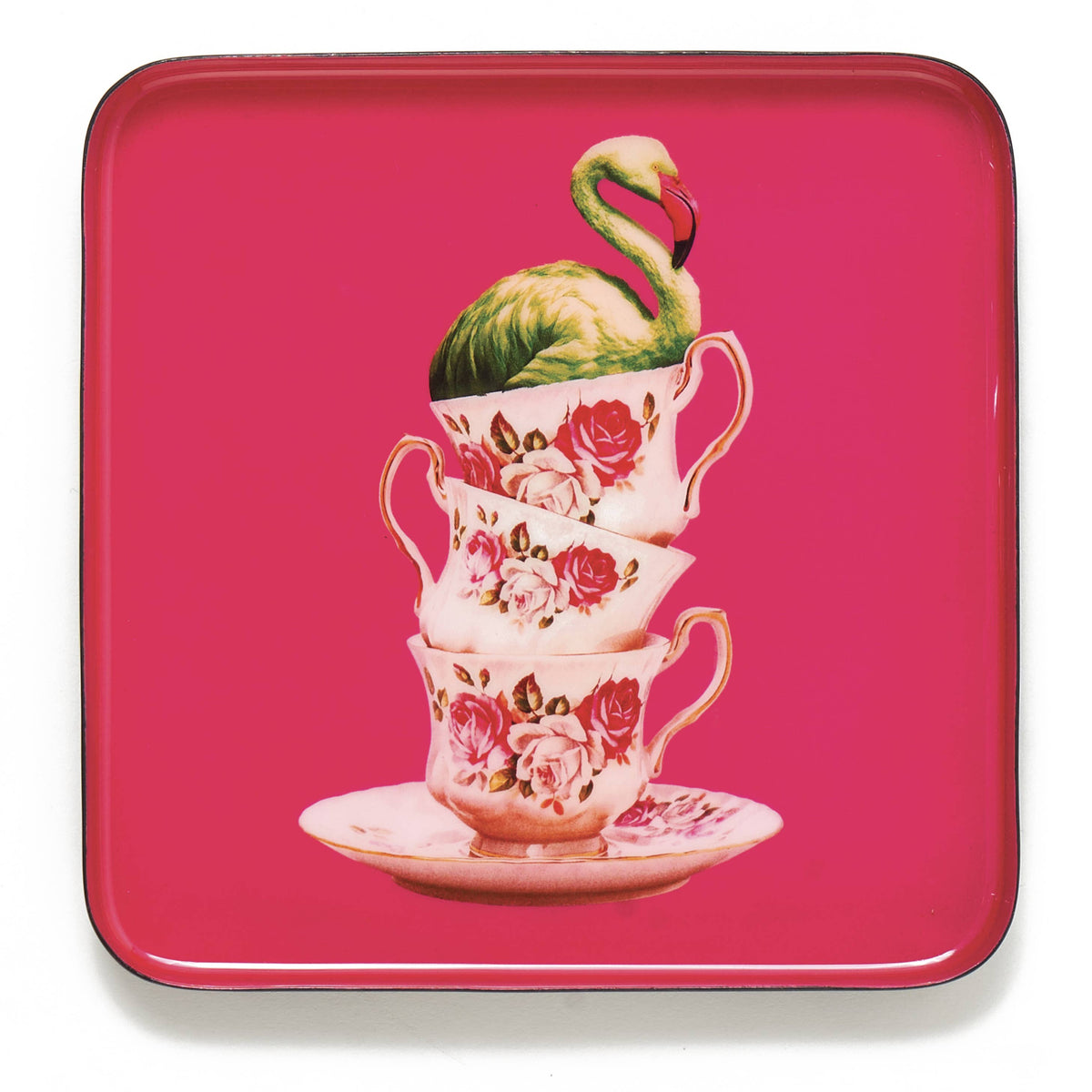 Flamingtea Metal Tray