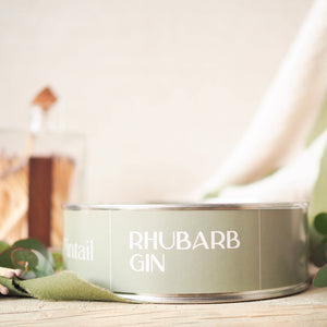 Rhubarb Gin Triple Wick Candle | Large Candles in Tins
