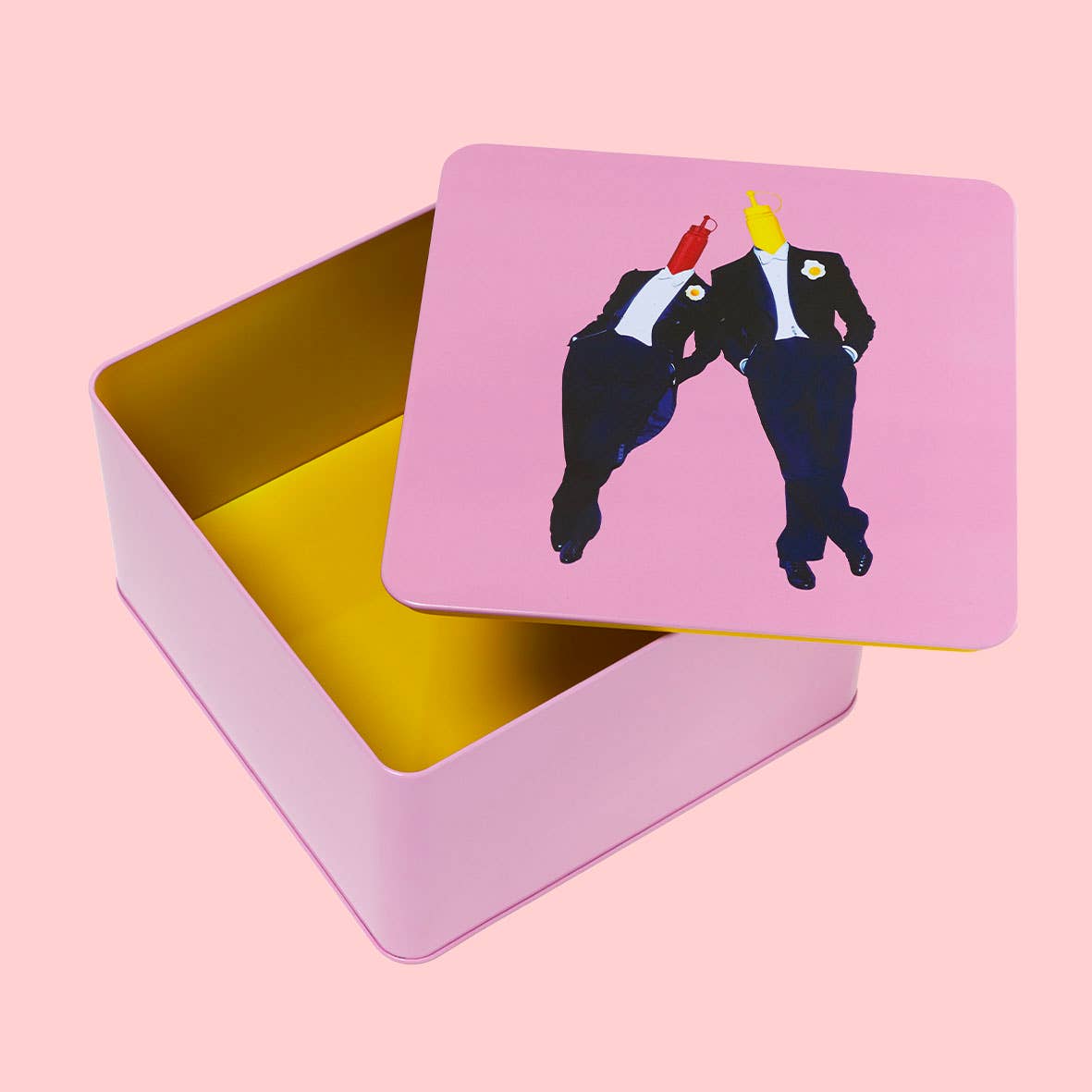 Ketch & Mout Square metal box