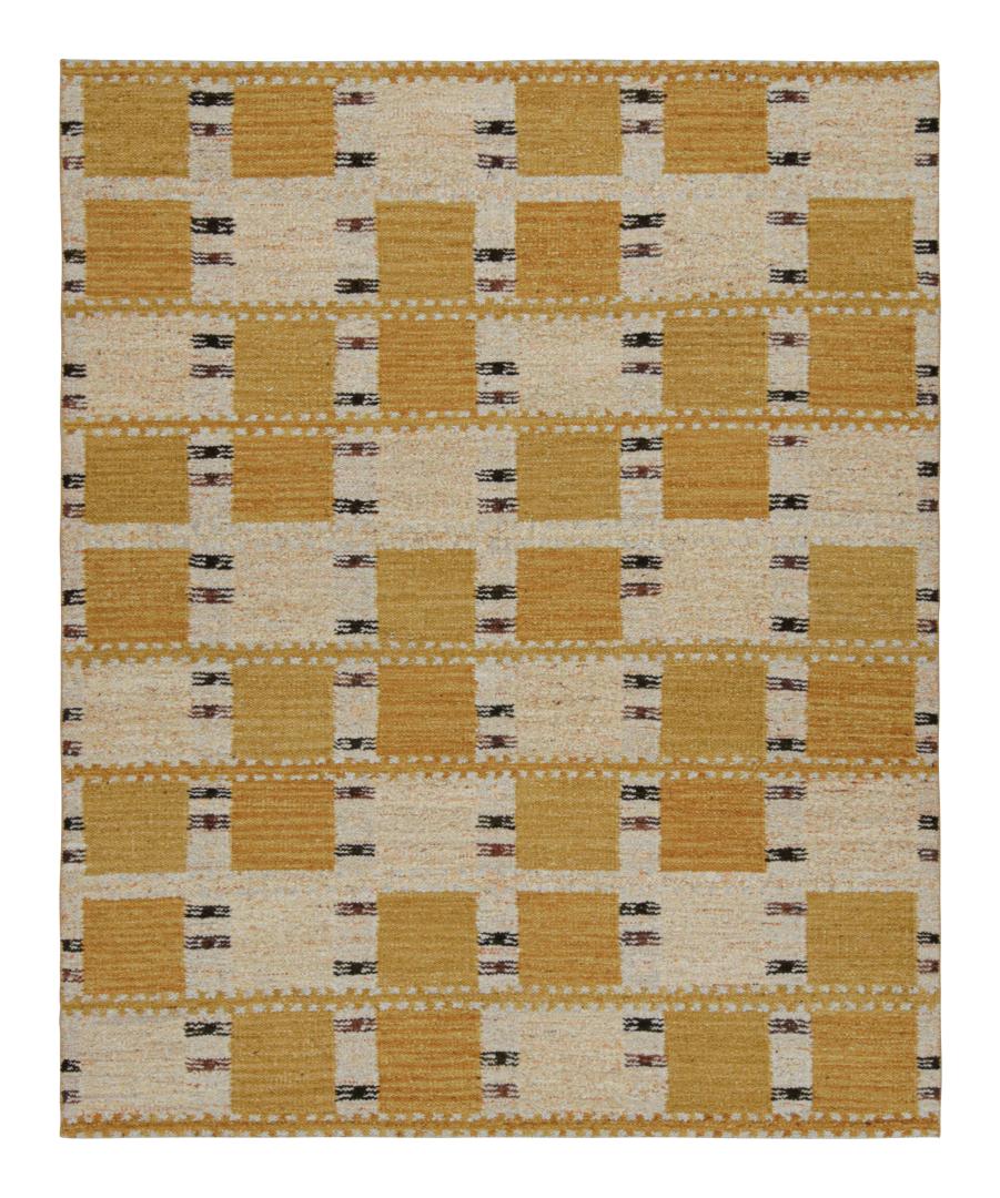 Beige Scandinavian Flat Weave 5'x8'5"