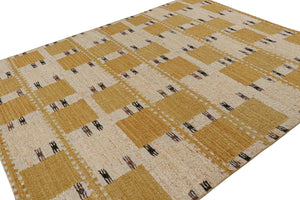 Beige Scandinavian Flat Weave 5'x8'5"