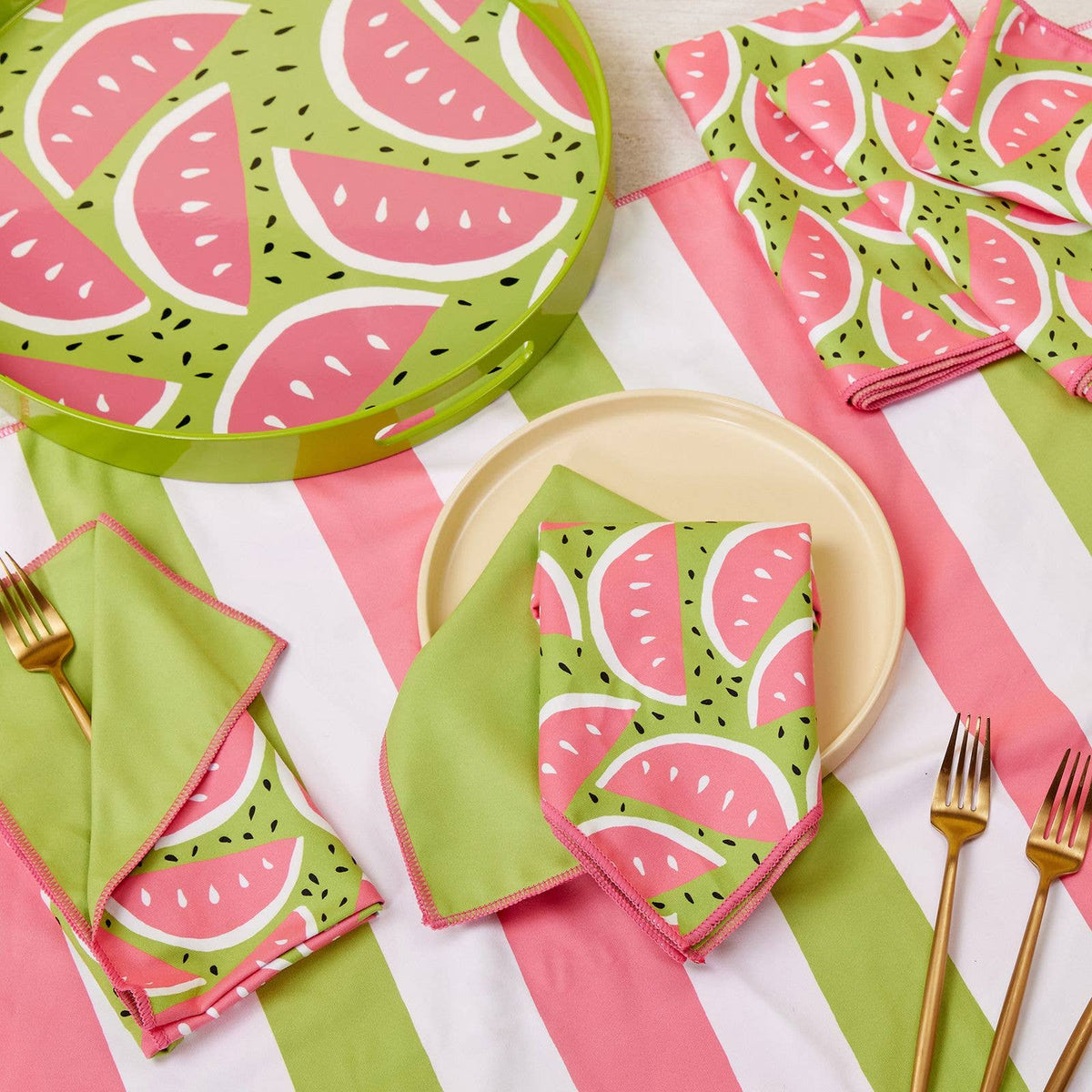 WATERMELON PARTY 15 Inch Round Tray