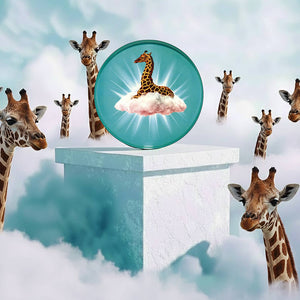 Celestine round platter