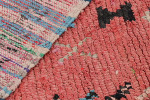 Taupe Medallion on Pink - Moroccan Shag Area Rug