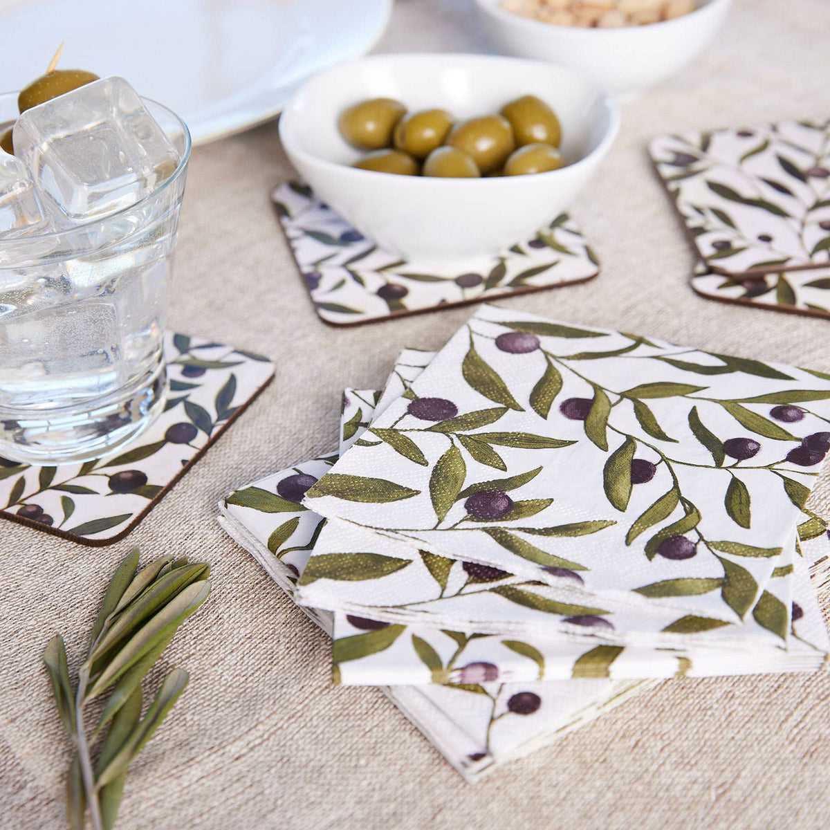 OLIVES Paper Napkins, Pack of 20