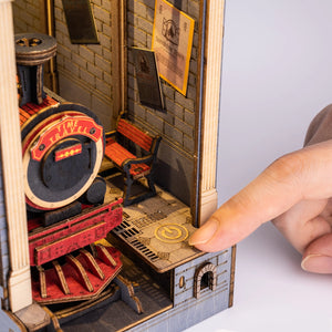 Back To The Future III (Jules Verne Time Train) Station Scene  - DIY Book Nook Kit