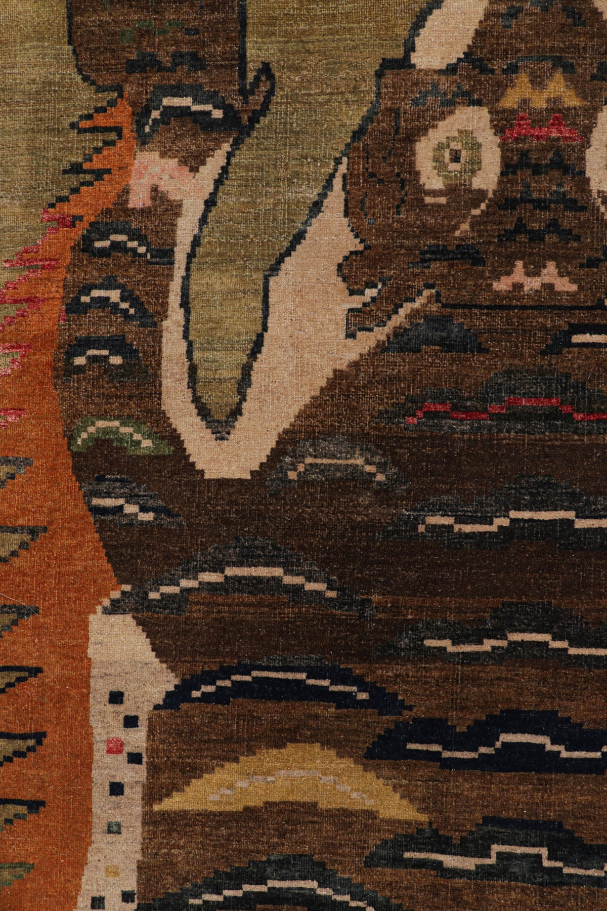 Brown Tiger Rug 5'6" x 8'