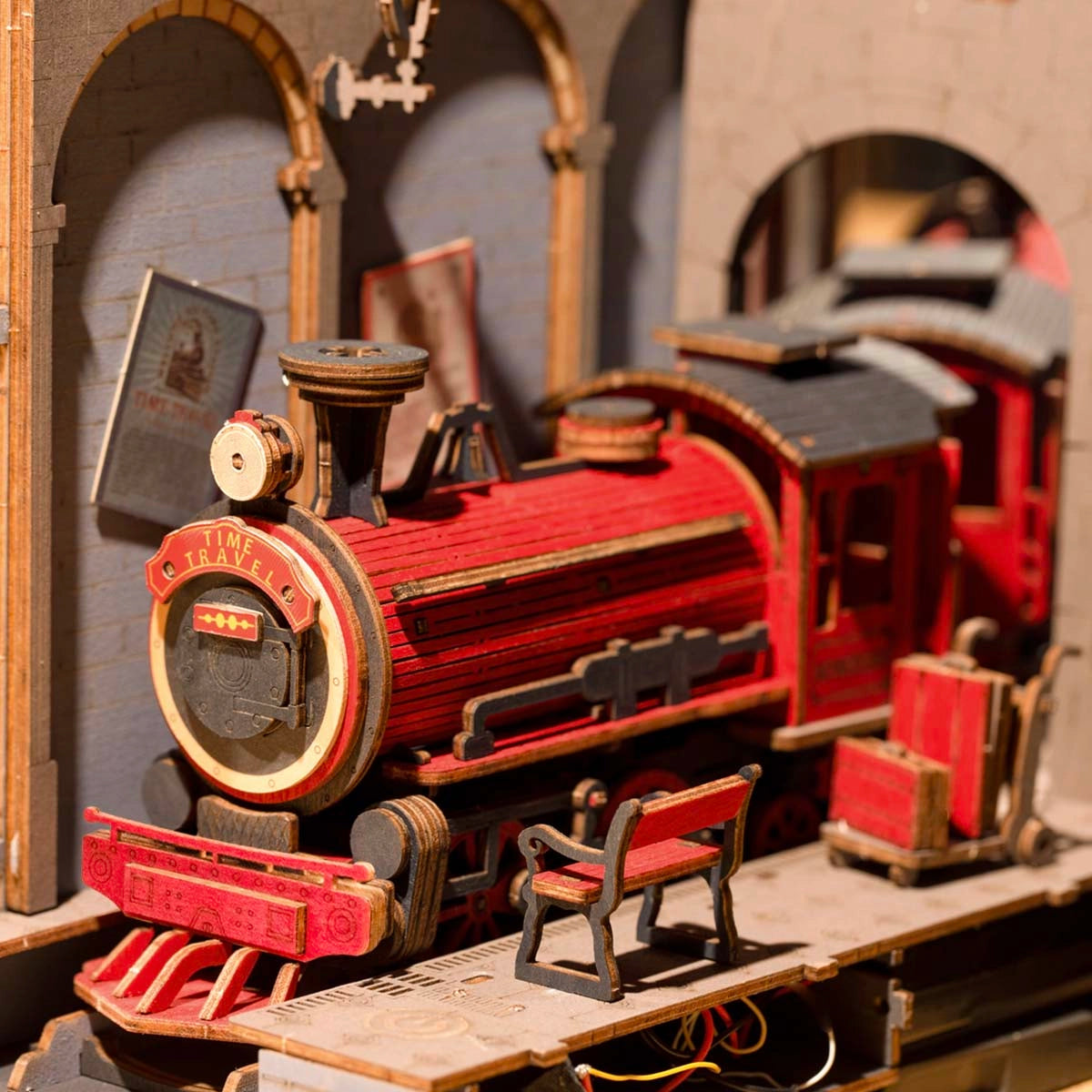 Back To The Future III (Jules Verne Time Train) Station Scene  - DIY Book Nook Kit