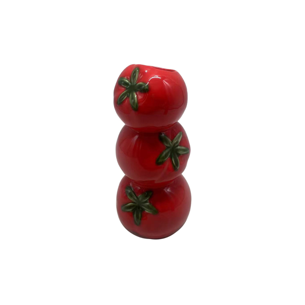 FruitTower Stacked Ceramic Vase Decor