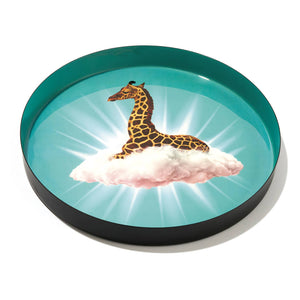 Celestine round platter