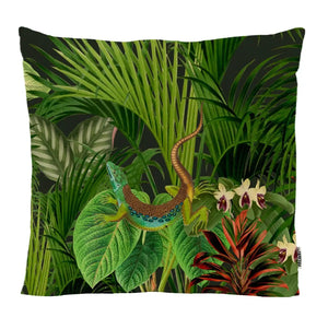 Velvet Graphic Pillows - Lizard's Paradise