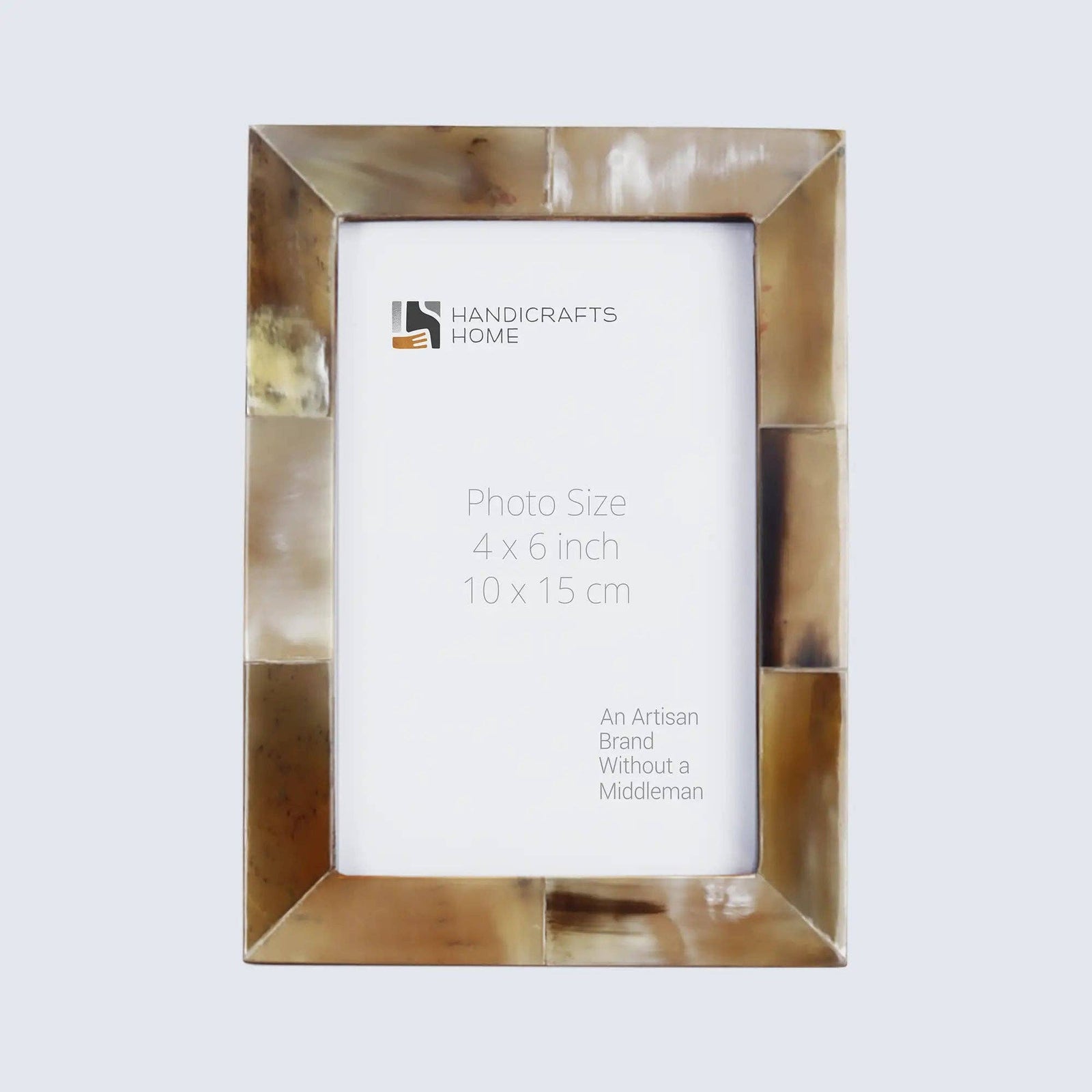 Bone Inlay Picture Photo Frame White