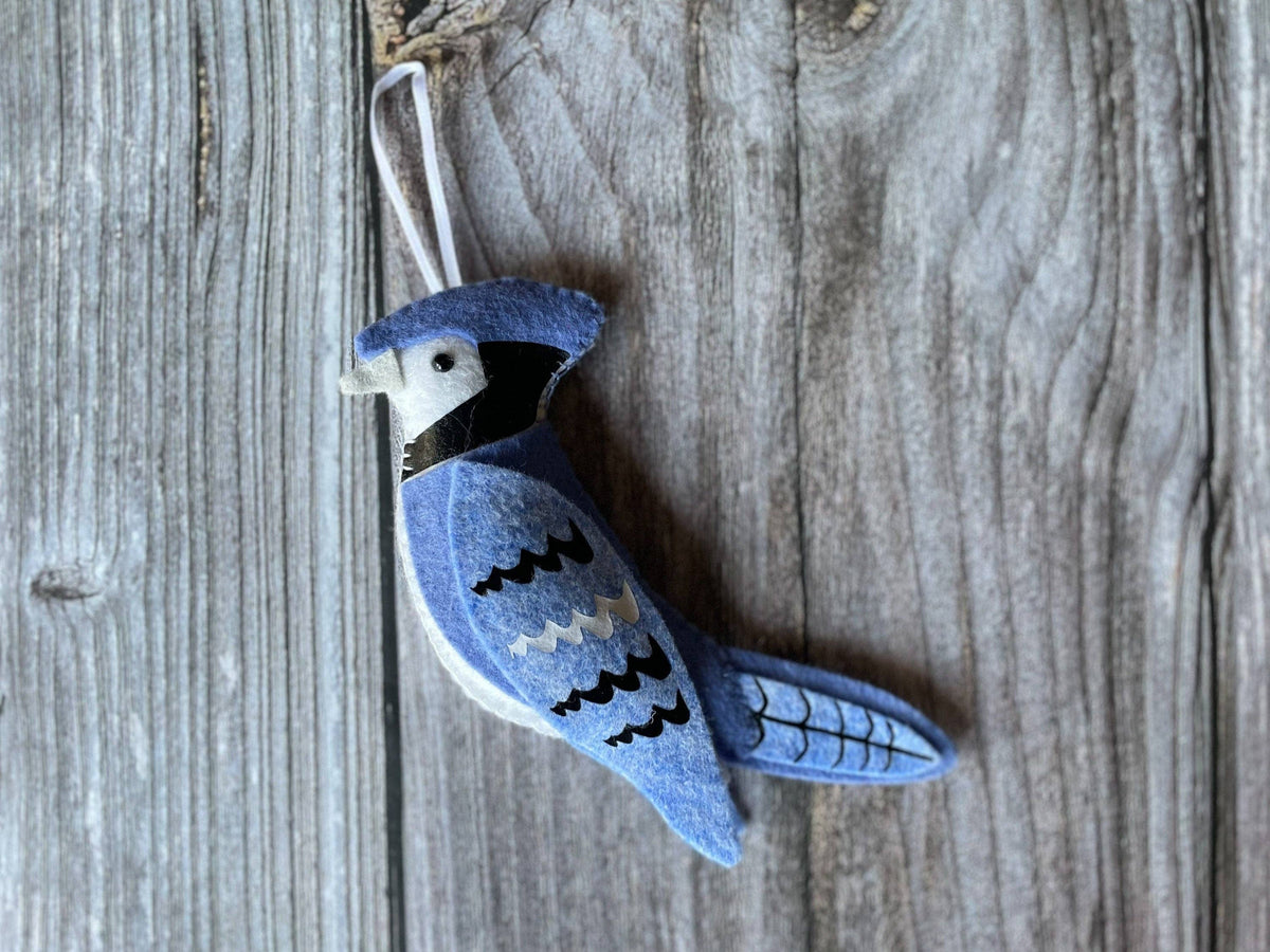 Blue Jay - Felt Ornament