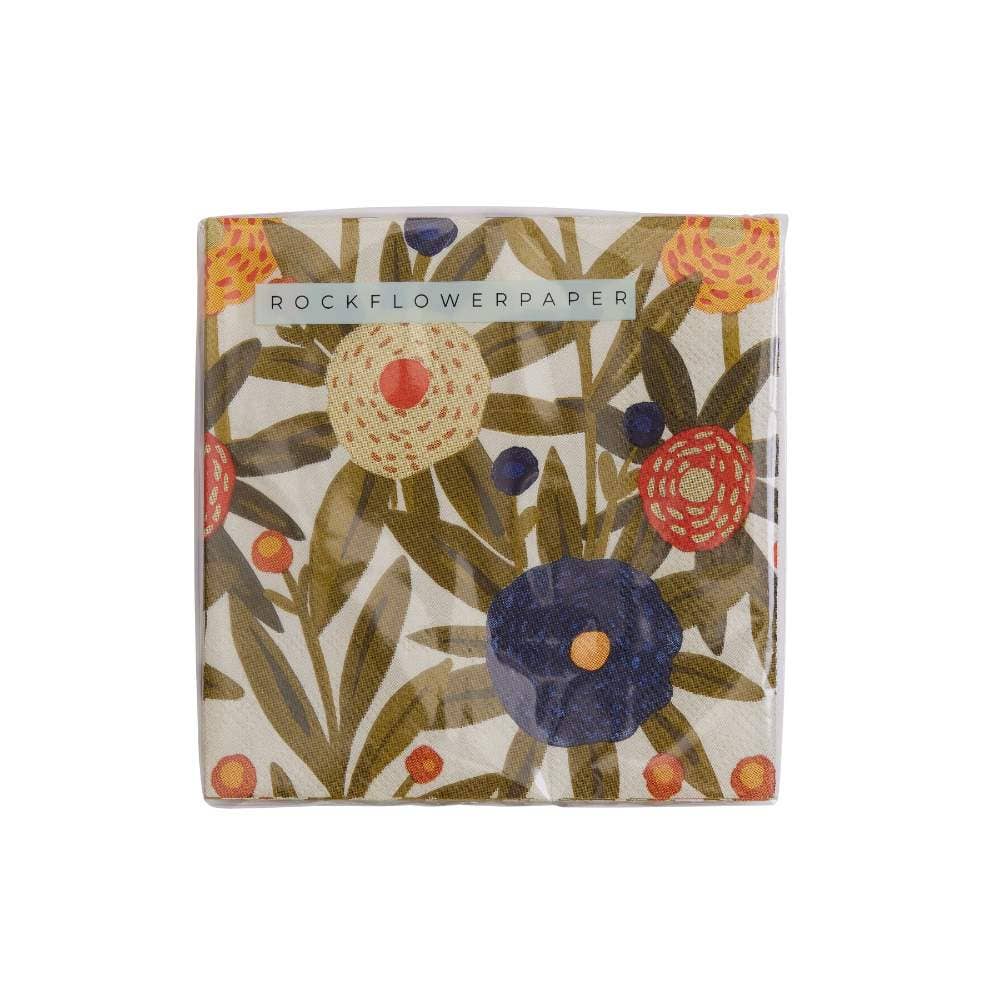 HARVEST SUNSHINE Paper Cocktail Napkins, pack of 20