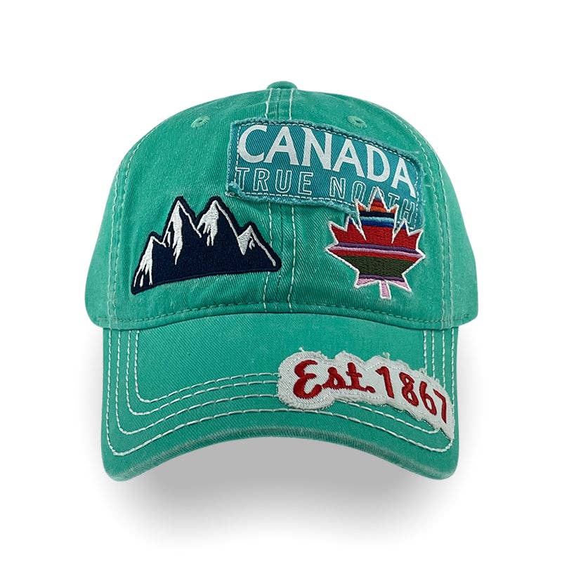 Canada Distressed Patch Baseball Cap