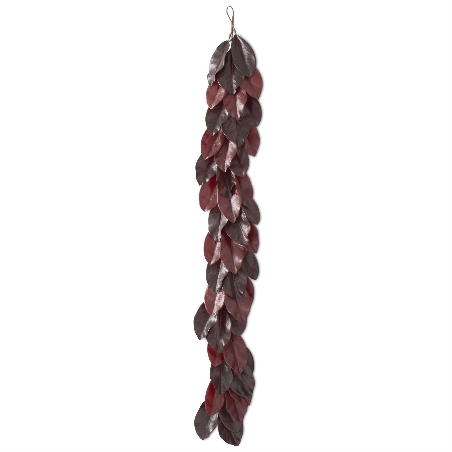 Magnolia Garland - Burgundy, 72"