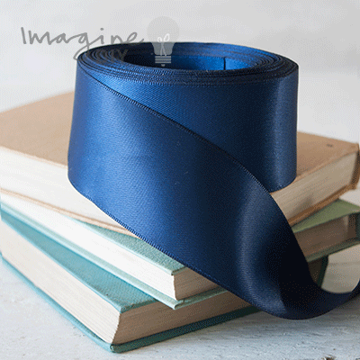 38mm Navy Satin Ribbon - 10 Metre Roll
