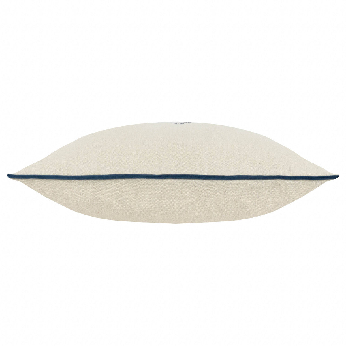 Marigold Embroidered Cushion Indigo